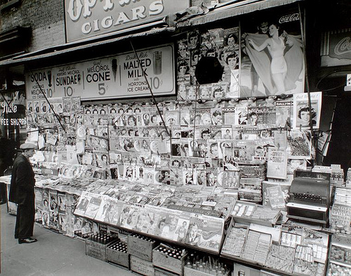 Magazine rack from 1930 NYC